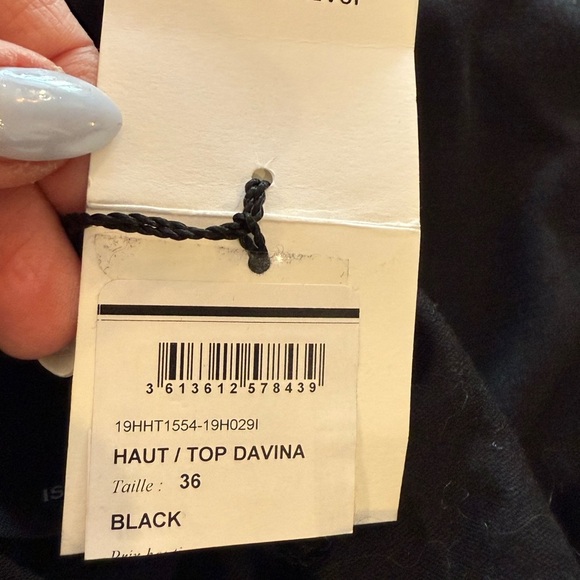 Isabel Marant 100% Virgin Wool Black Ruched Top - Picture 9 of 11